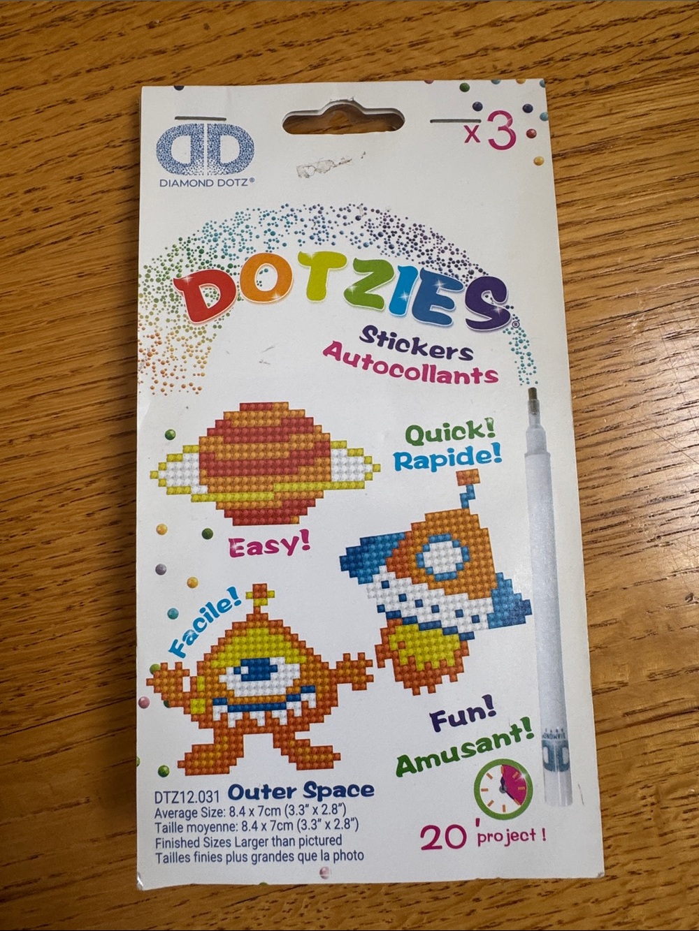 Diamond Dotz Dotzies Outer Space Sticker Set